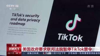 美国政府要求联邦法院暂停TikTok禁令